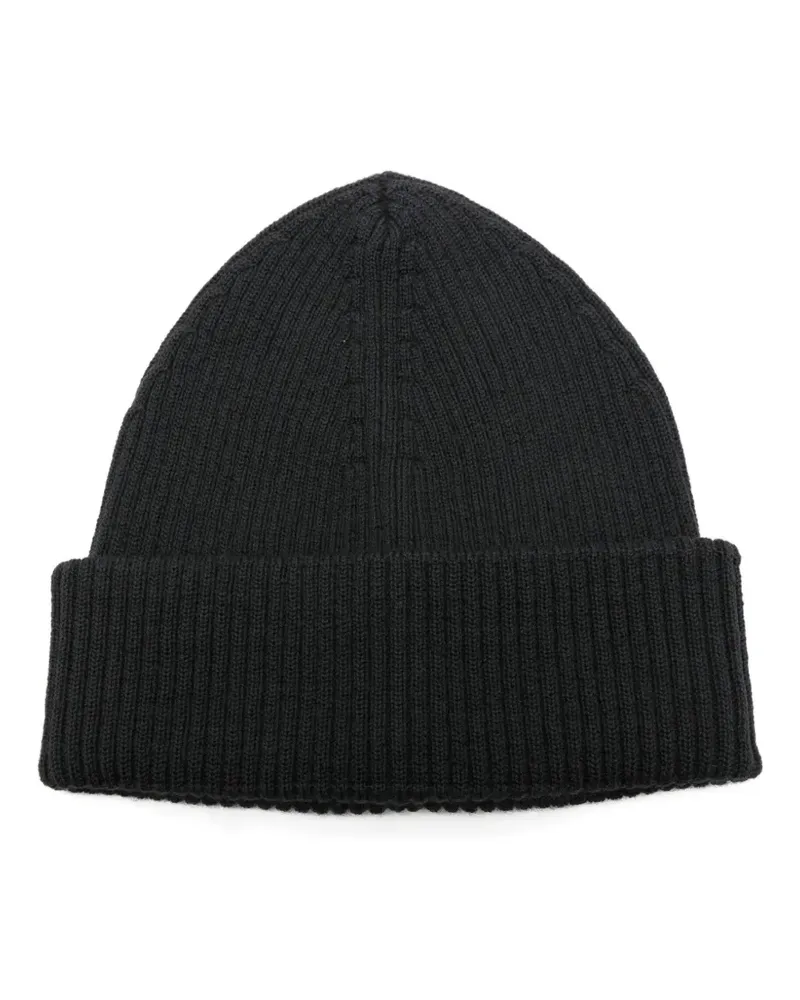 Our Legacy merino-wool beanie - Schwarz Schwarz