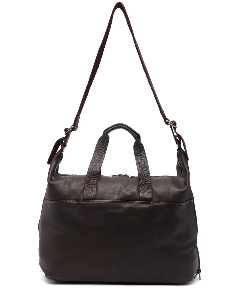 GUIDI Reisetasche aus Leder - Rot Rot
