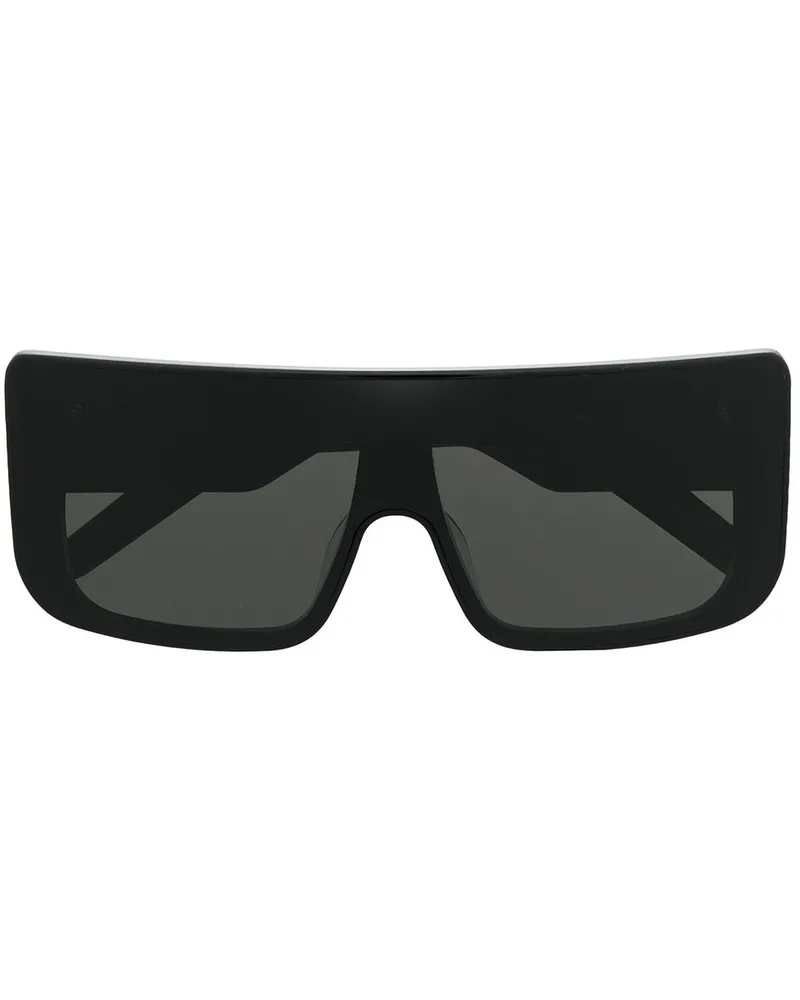 Rick Owens Eckige Oversized-Sonnenbrille Schwarz