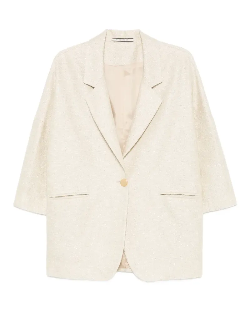 Tagliatore single-breasted three-quarter-sleeve jacket - Nude Nude
