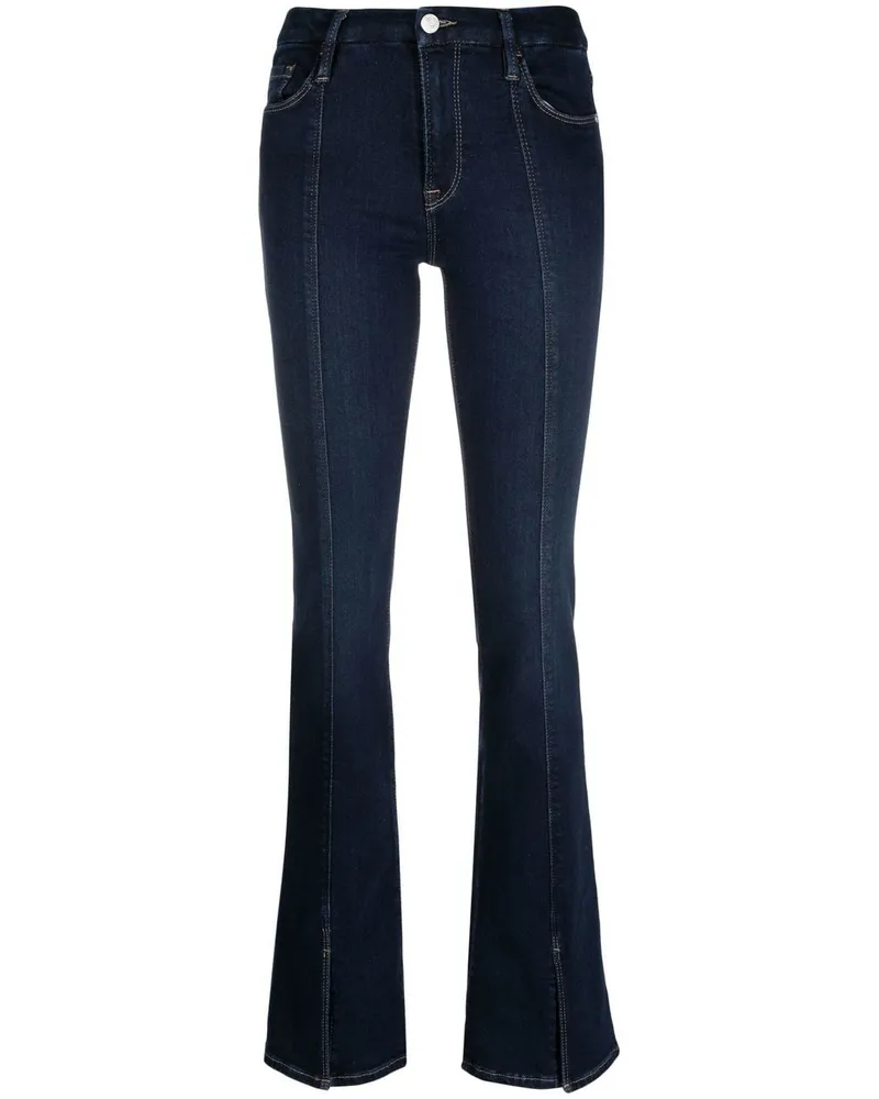 Frame Denim Bootcut-Jeans mit hohem Bund - Blau Blau