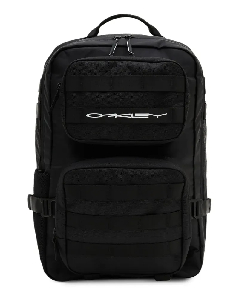 Oakley logo-print organizing backpack - Schwarz Schwarz