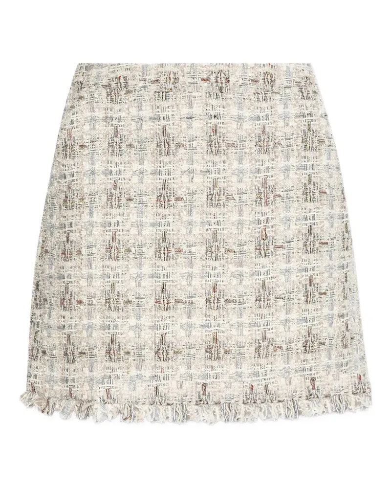 MUNTHE Ausgefranster Tweed-Minirock - Nude Nude