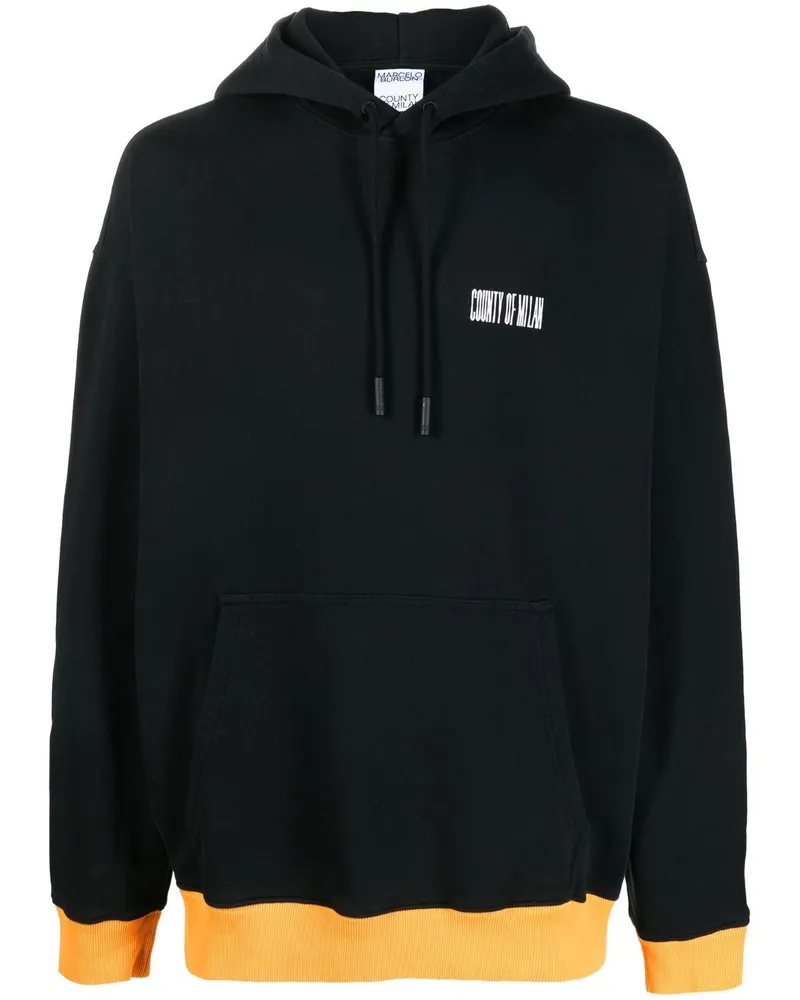 Marcelo Burlon | County of Milan Hoodie mit Logo-Print Schwarz