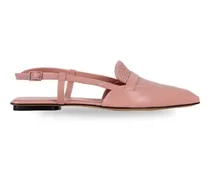 Gewebte Slingback-Ballerinas - Rosa