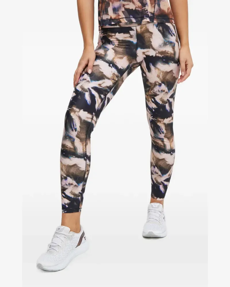 Casall Space Leggings mit abstraktem Print - Schwarz Schwarz