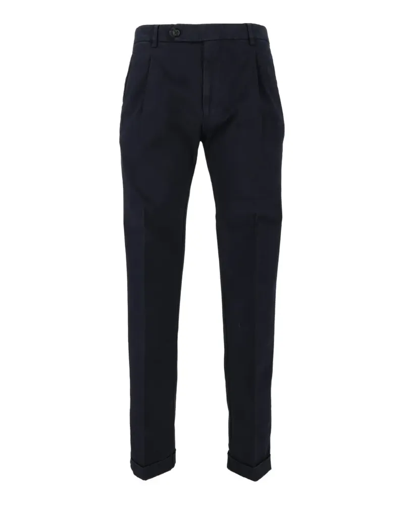 Berwich Retrolong-GD Hose mit Falten - Blau Blau
