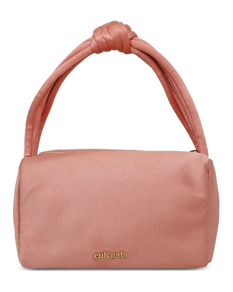 Cult Gaia Mini-Tasche mit Logo-Schild Rosa