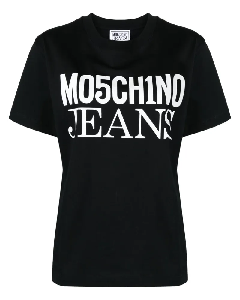 Moschino T-Shirt mit Logo-Print - Schwarz Schwarz