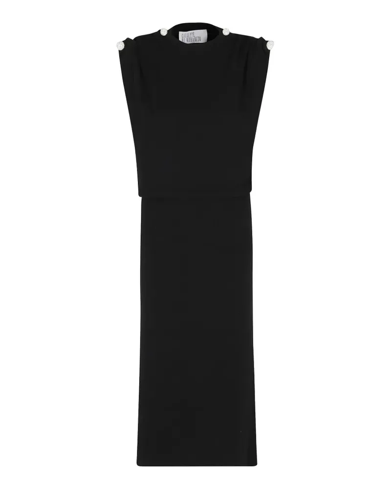 Giuseppe di Morabito Midikleid mit Kristallen - Schwarz Schwarz