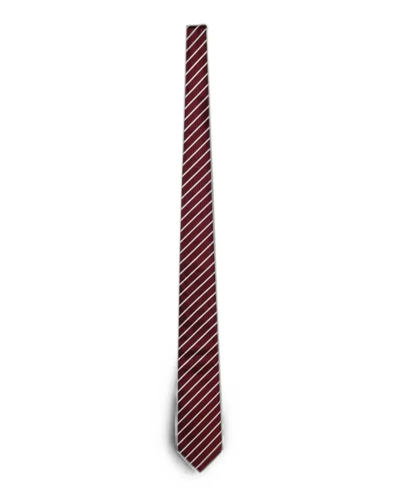 Emporio Armani striped silk tie - Rot Rot