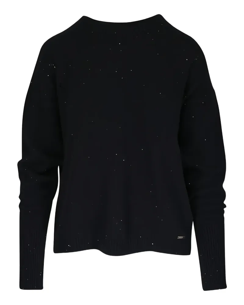 Kiton Strickoberteil mit Glitter-Detail - Schwarz Schwarz