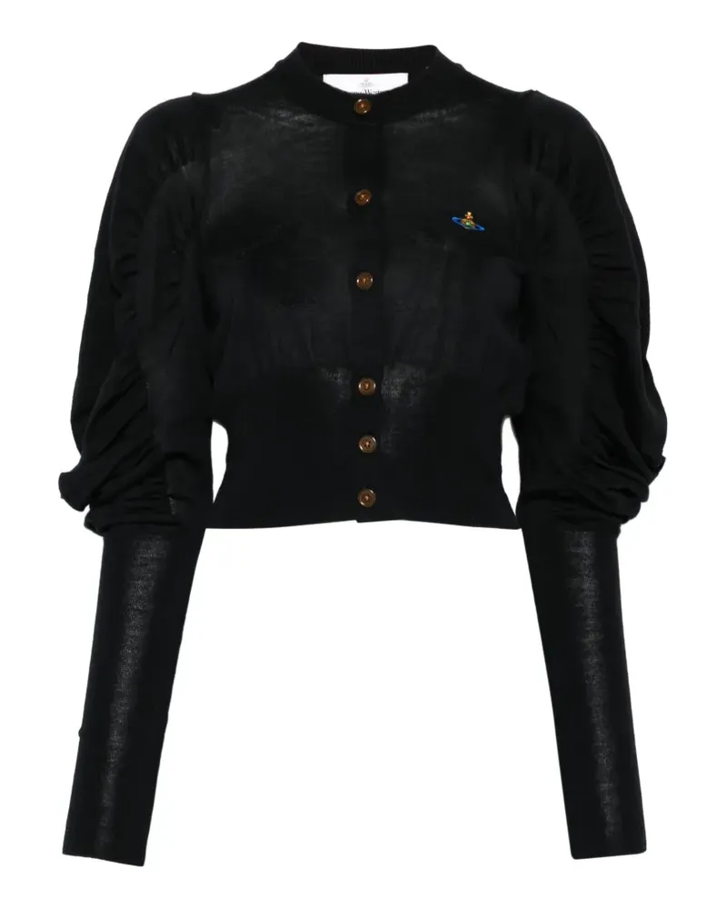 Vivienne Westwood Eli button orb cardigan - Schwarz Schwarz