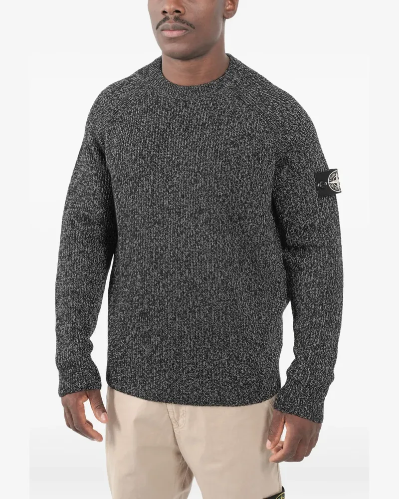 Stone Island Pullover mit Logo-Patch - Grau Grau