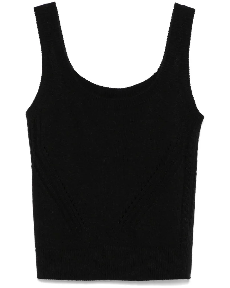 Ermanno Scervino Gestricktes Trägershirt - Schwarz Schwarz