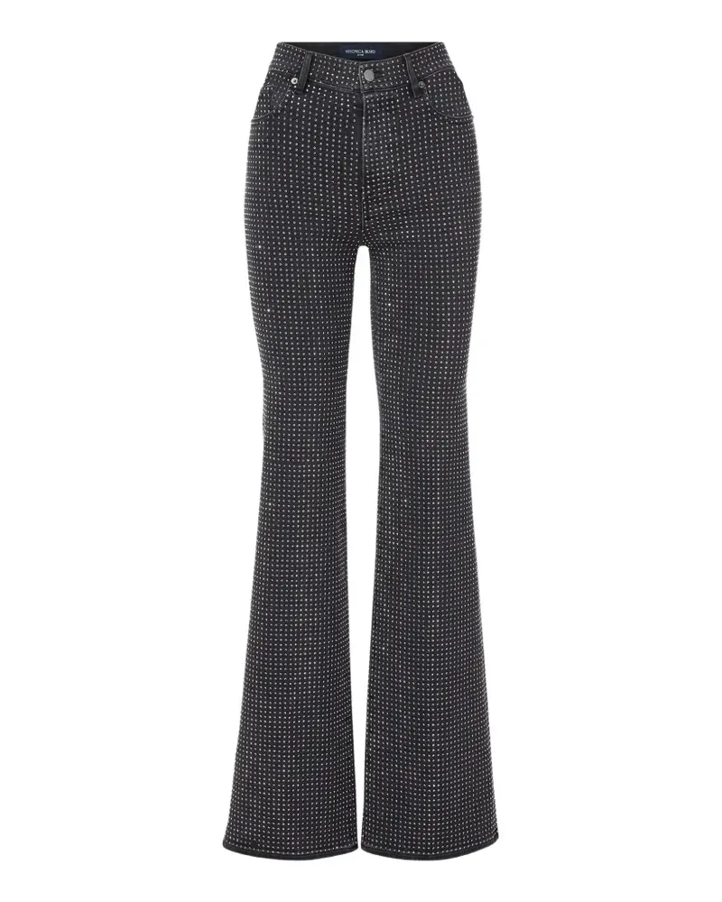Veronica Beard Weite Crosbie Jeans mit Strass - Schwarz Schwarz