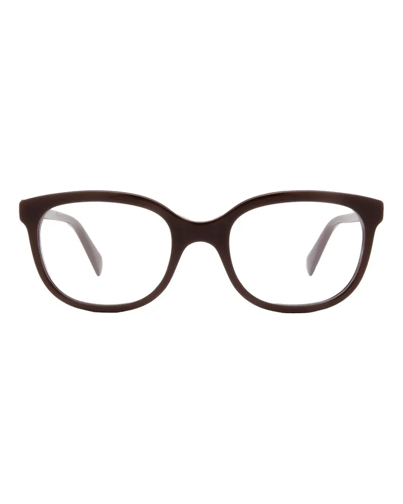 Gucci Runde Double B Brille - Braun Braun