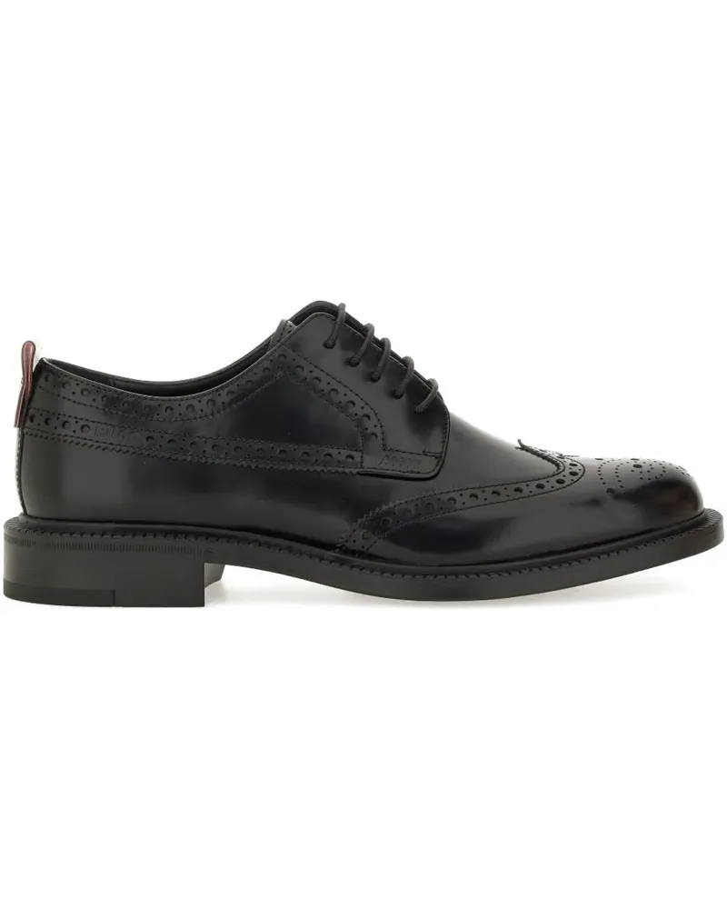 HUGO BOSS Brogue Lace-up Loafers - Schwarz Schwarz