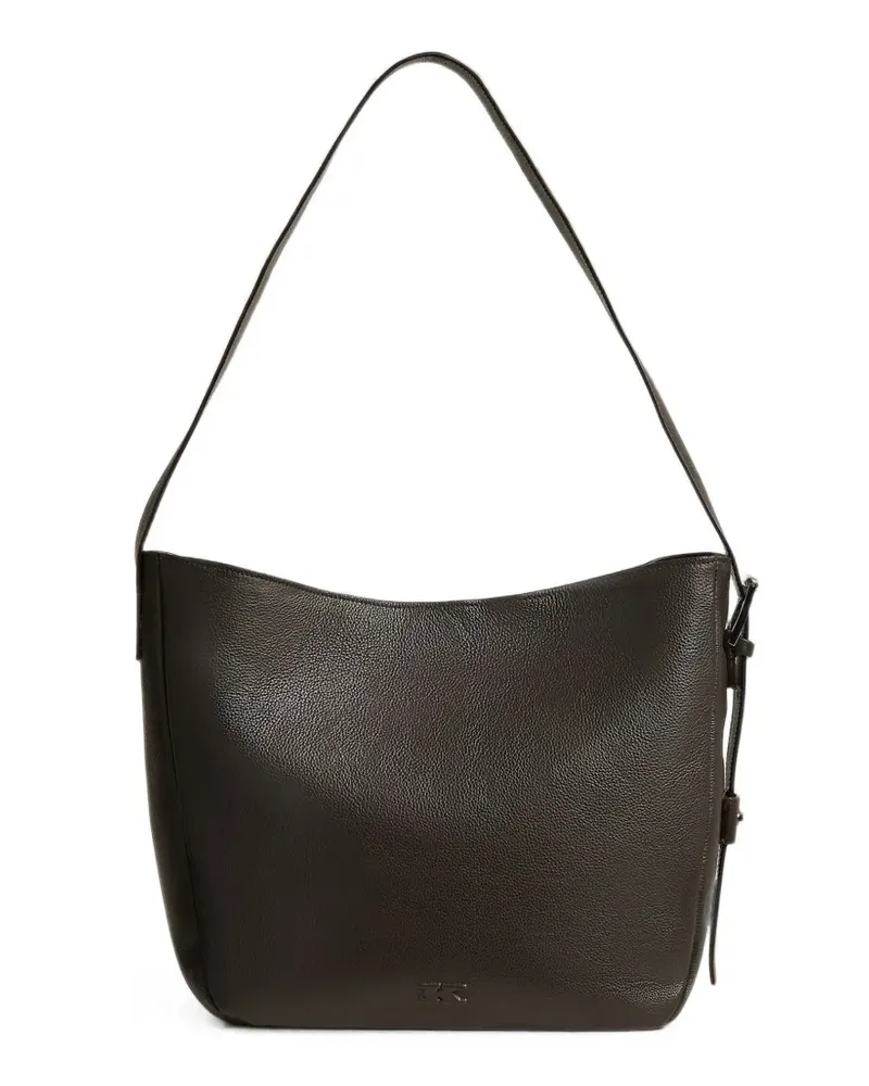 Kiton Schultertasche aus gekörntem Leder - Braun Braun