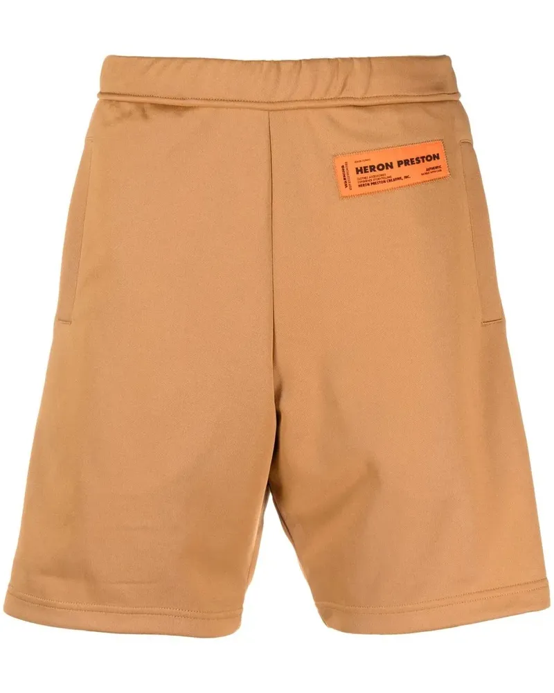 Heron Preston Segelshorts mit Logo-Patch - Schwarz Schwarz