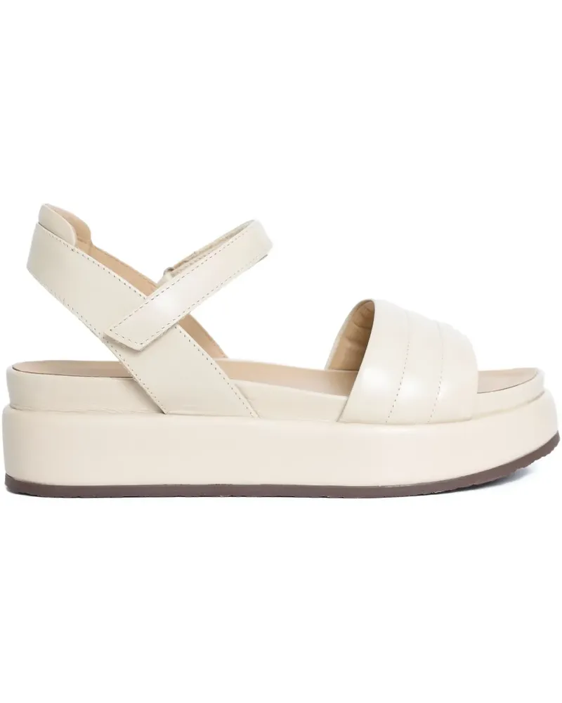Sarah Chofakian padded platform sandals - Nude Nude