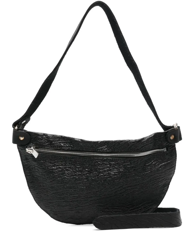 GUIDI Klassische Gürteltasche - Schwarz Schwarz