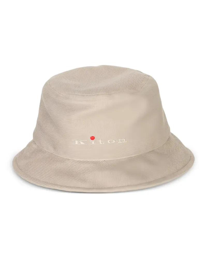 Kiton Fischerhut mit Logo-Stickerei - Nude Nude