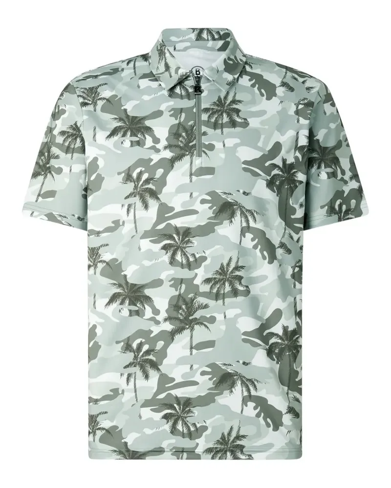Bogner Taron Poloshirt mit Camouflage-Palmen-Print - Grün Grün
