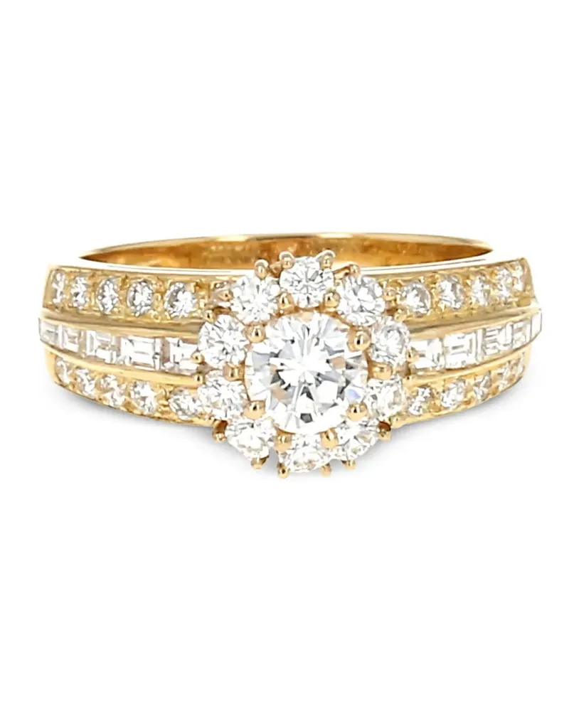 Van Cleef & Arpels 2010s pre-owned 18kt Gelbgoldring mit Diamant Gold