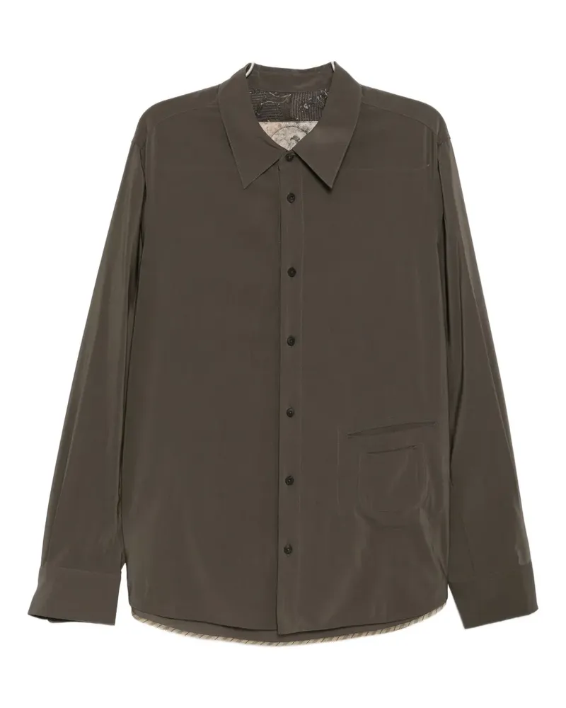 Ziggy Chen long-sleeve shirt - Grün Grün