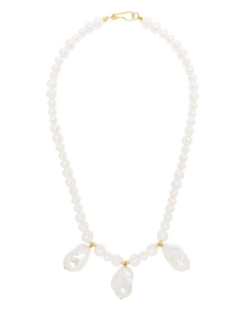 A Sinner in Pearls Fireball Halskette mit Perlenanhänger - Weiß Weiß