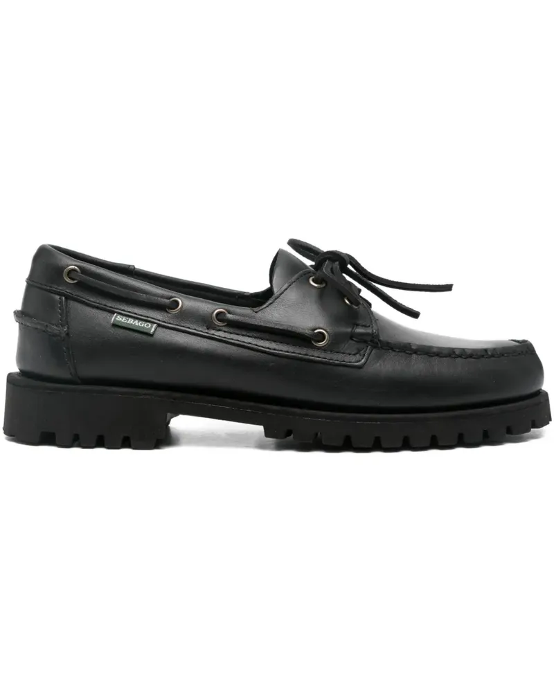 Sebago leather boat shoes - Schwarz Schwarz