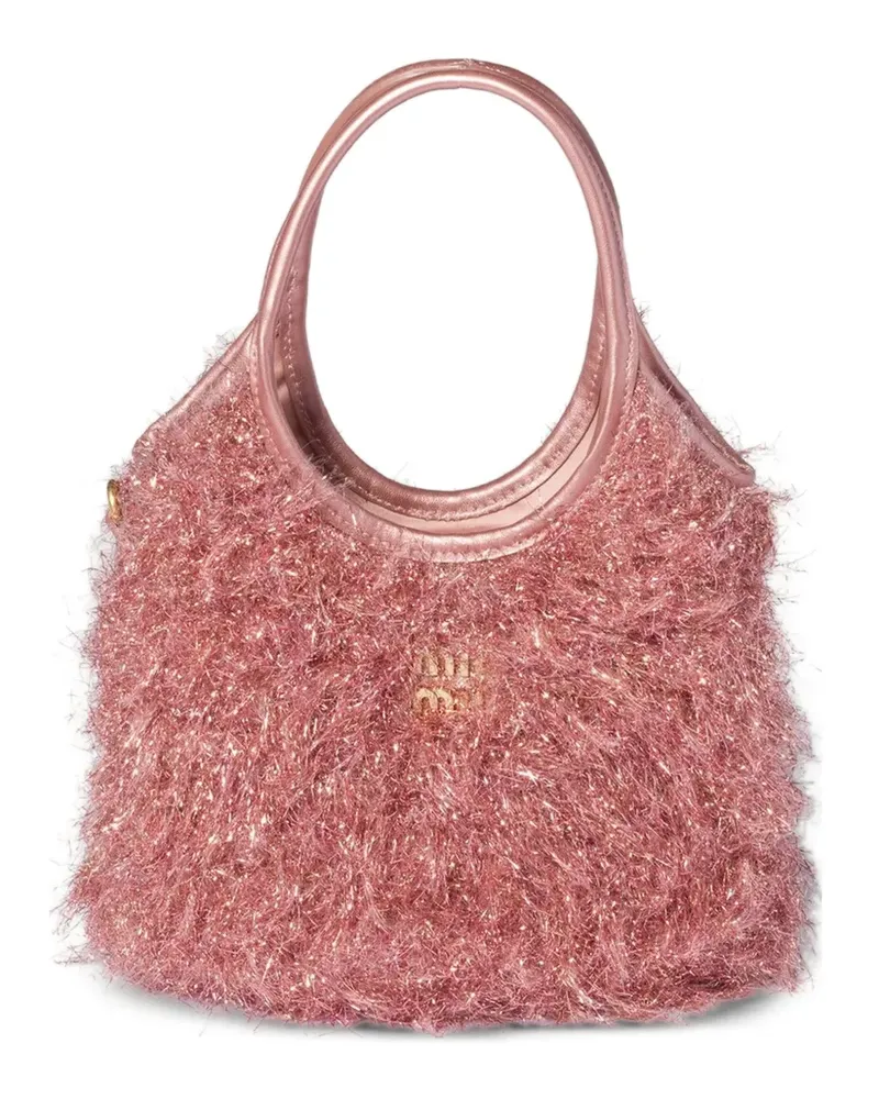 Miu Miu Ivy Lurex-Tote Bag - Rosa Rosa