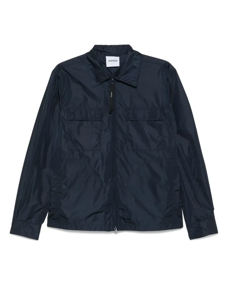 ASPESI Leichte Hemdjacke - Blau Blau