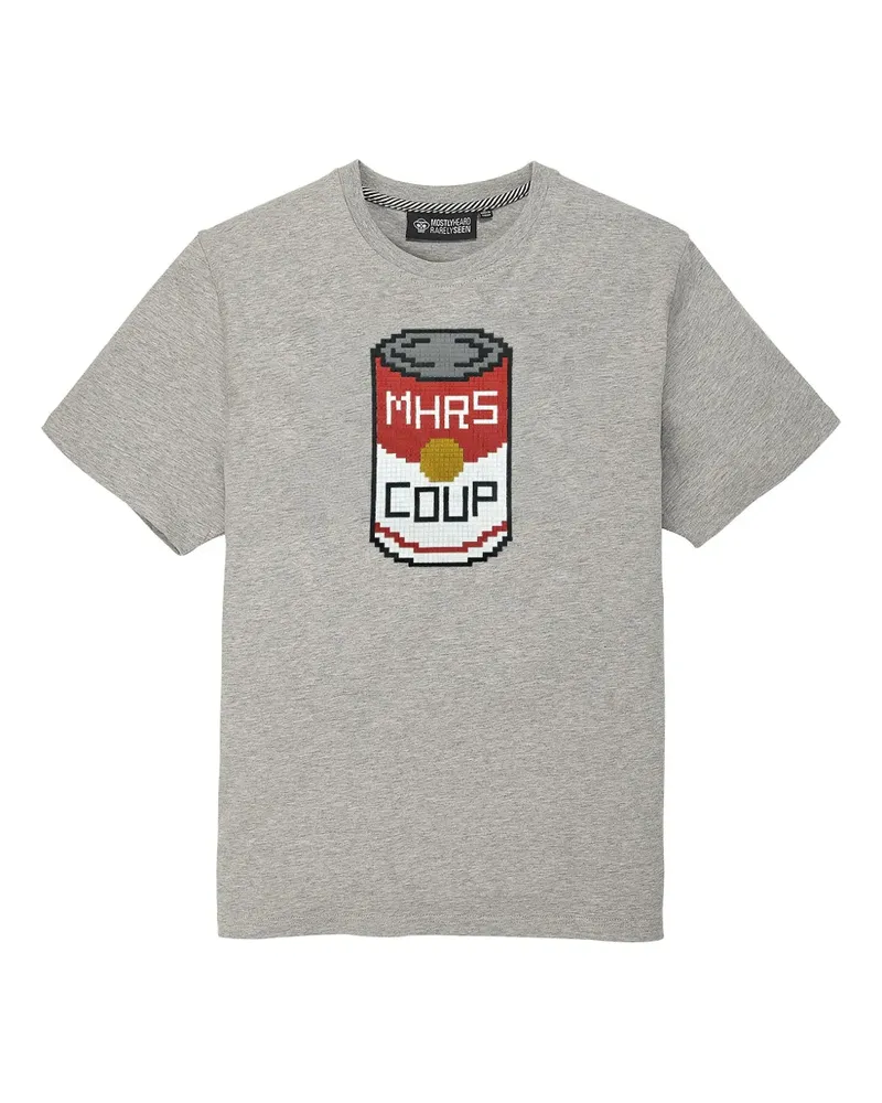Mostly Heard Rarely Seen T-Shirt mit 8-Bit-Print - Grau Grau