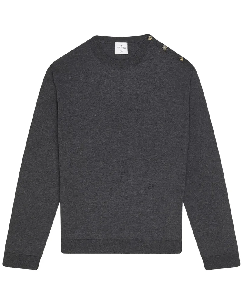 Courrèges Pullover mit Schulterknöpfen - Grau Grau