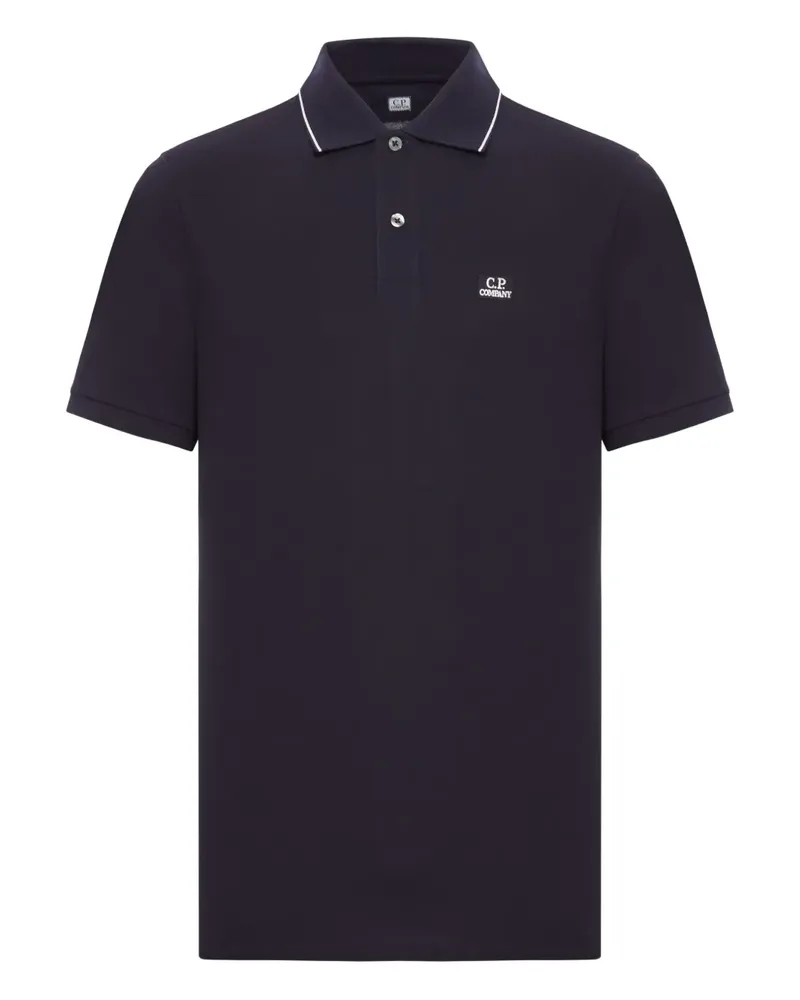 C.P. Company Poloshirt mit Logo - Blau Blau
