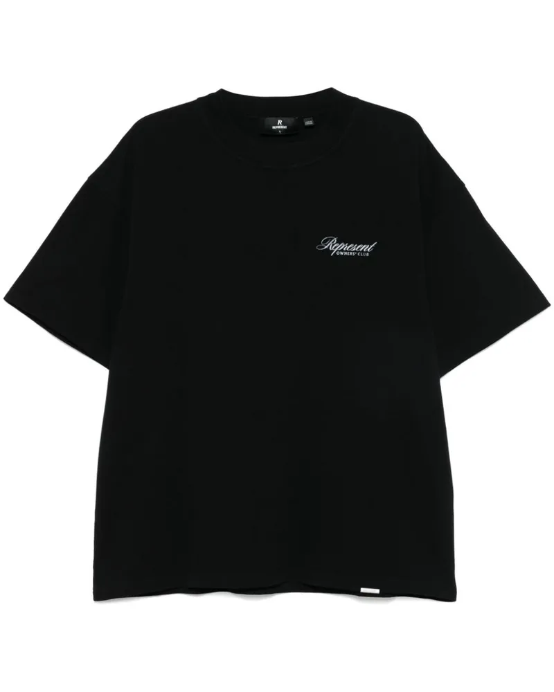 REPRESENT Owners Club Script T-Shirt - Schwarz Schwarz