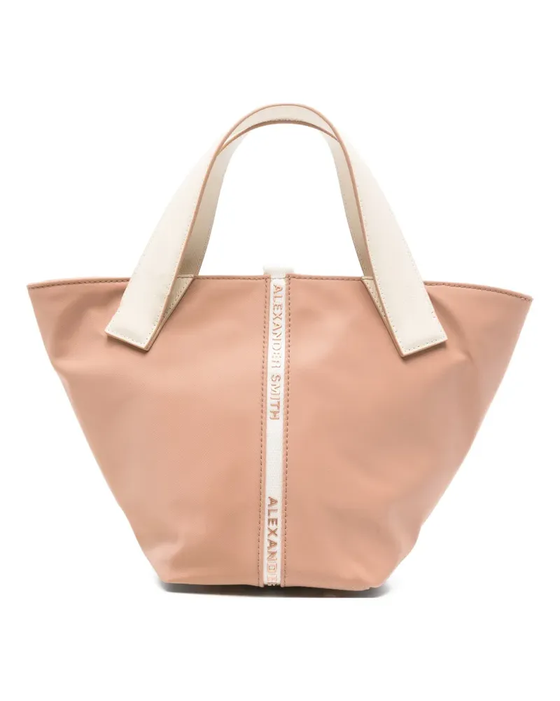 Alexander Smith Kleine Lauren Tote Bag mit Logo-Streifen - Rosa Rosa