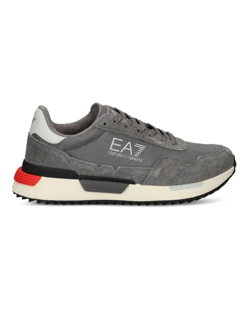 EA7 Sneakers mit Logo-Print - Grau Grau