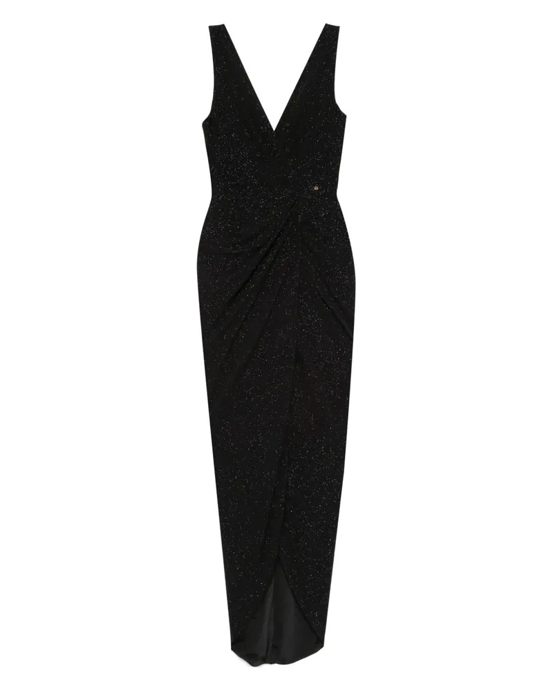 NISSA Maxikleid mit Glitzer - Schwarz Schwarz