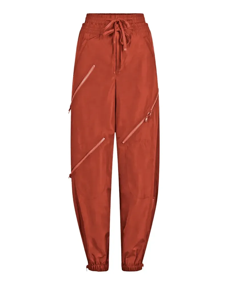 Monse double-waistband zipper trousers - Orange Orange
