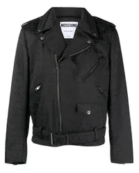 Moschino Bikerjacke mit Logo-Prägung Schwarz