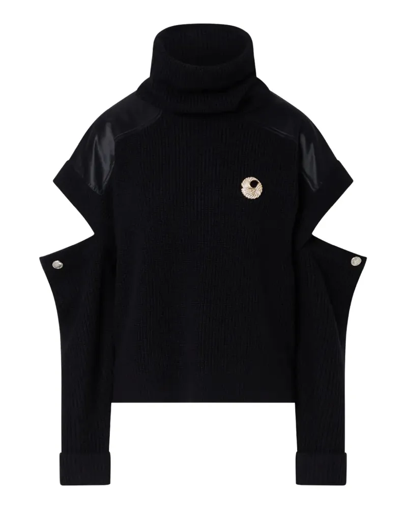 Liu Jo turtleneck sweater with cut-out - Schwarz Schwarz