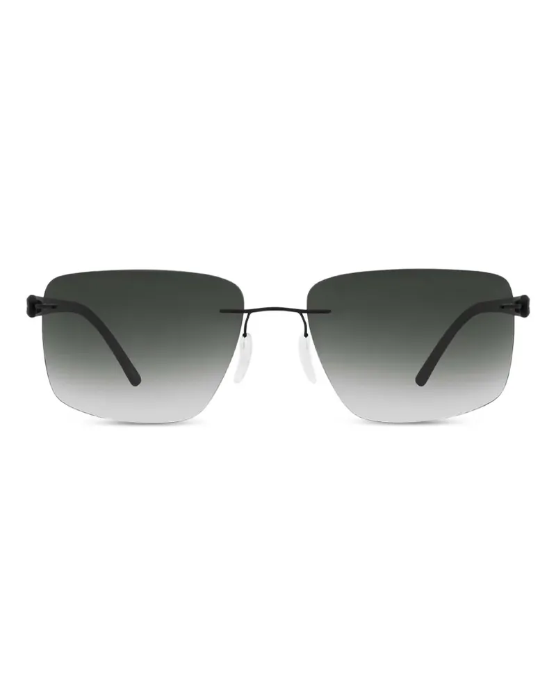 Silhouette Carbon T1 square-frame sunglasses - Schwarz Schwarz