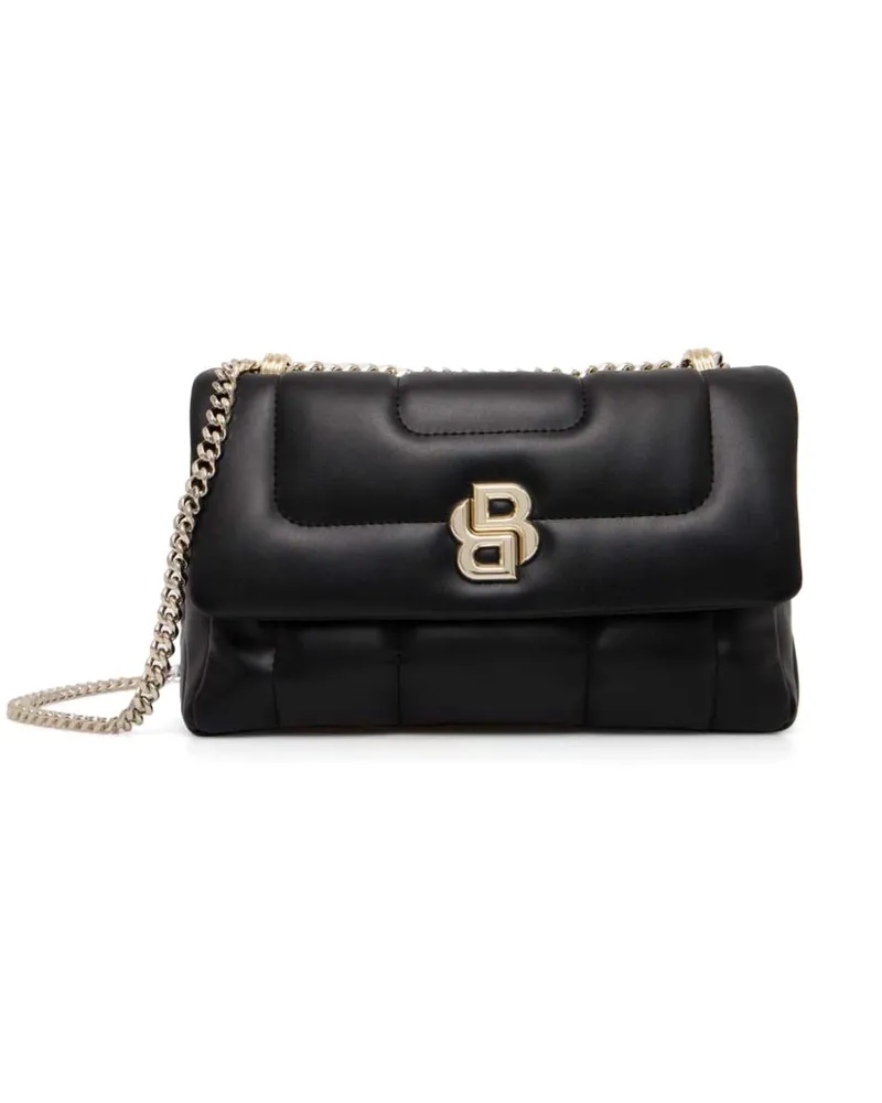 HUGO BOSS Schultertasche mit Monogramm - Schwarz Schwarz