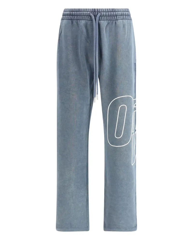 OFF-WHITE outline arrow track pants - Blau Blau