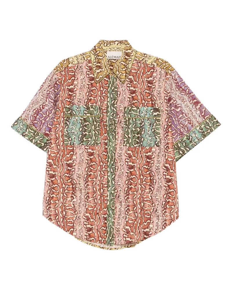 ALEMAIS Varna snake-print shirt - Rosa Rosa