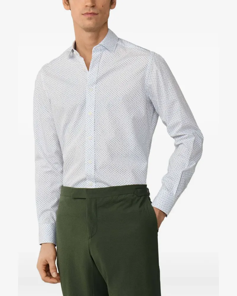 Hackett Mini Hemd mit Blumen-Print - Weiß Weiß