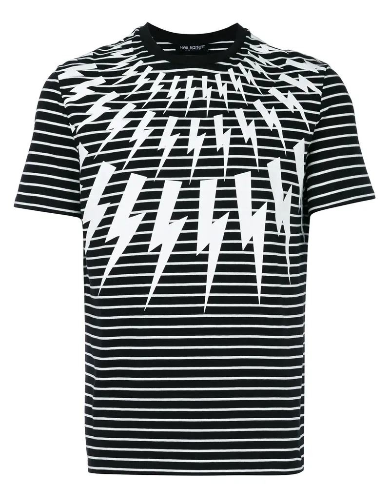 Neil Barrett T-Shirt mit Print - Schwarz Schwarz